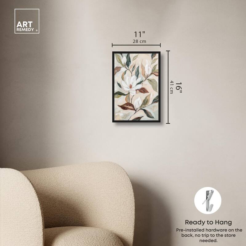Soft Magnolia I Canvas by Art Remedy