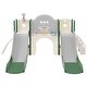 preview thumbnail 24 of 43, 7 in 1 Toddler Slide Playset, Kids Climbers Playground with Double Slides, Arch Tunnel, Ring Toss and Basketball Hoop