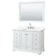 Option White, Chrome Trim, White Quartz Top