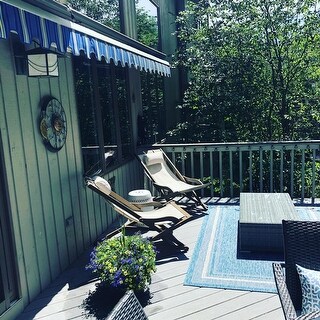 Nikki Outdoor Wood Sling Chair (Set of 2) by Christopher Knight Home