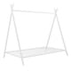 preview thumbnail 22 of 25, Metal House Bed Tent Bed Frame Twin Size Play Floor Bed with Slat