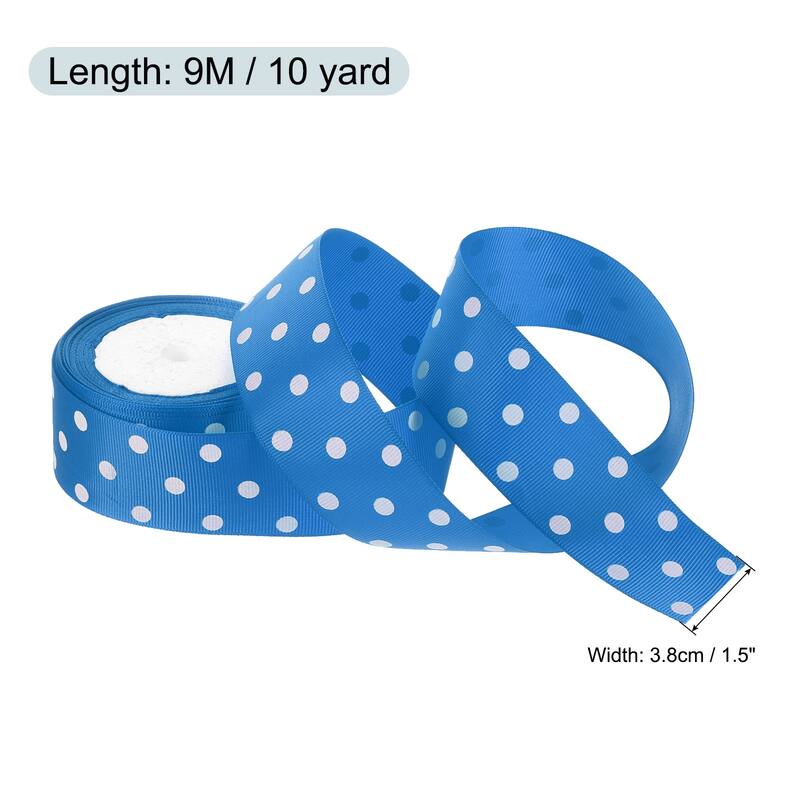 Grosgrain Ribbons with Dots Ribbon Bow Decoration