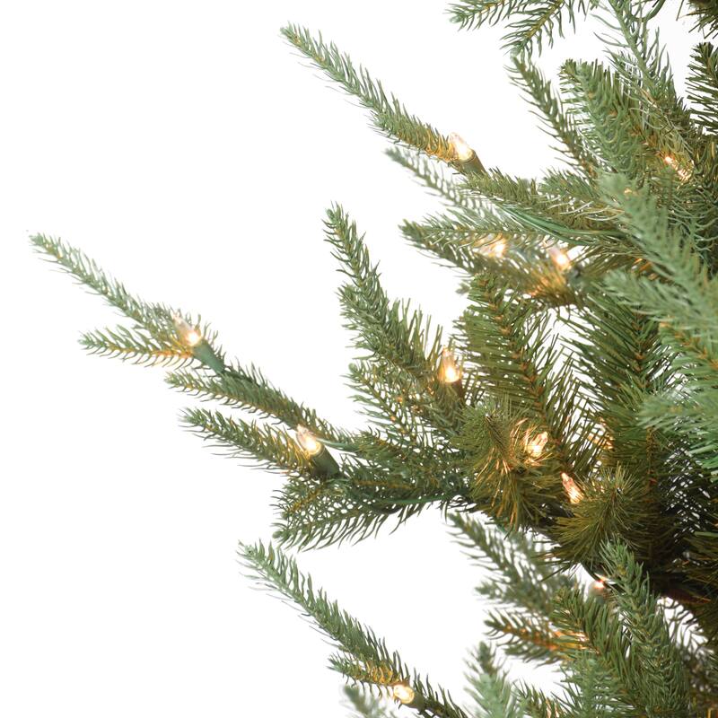 Puleo International Pre-Lit 7.5' Hillside Spruce Artificial Christmas Tree