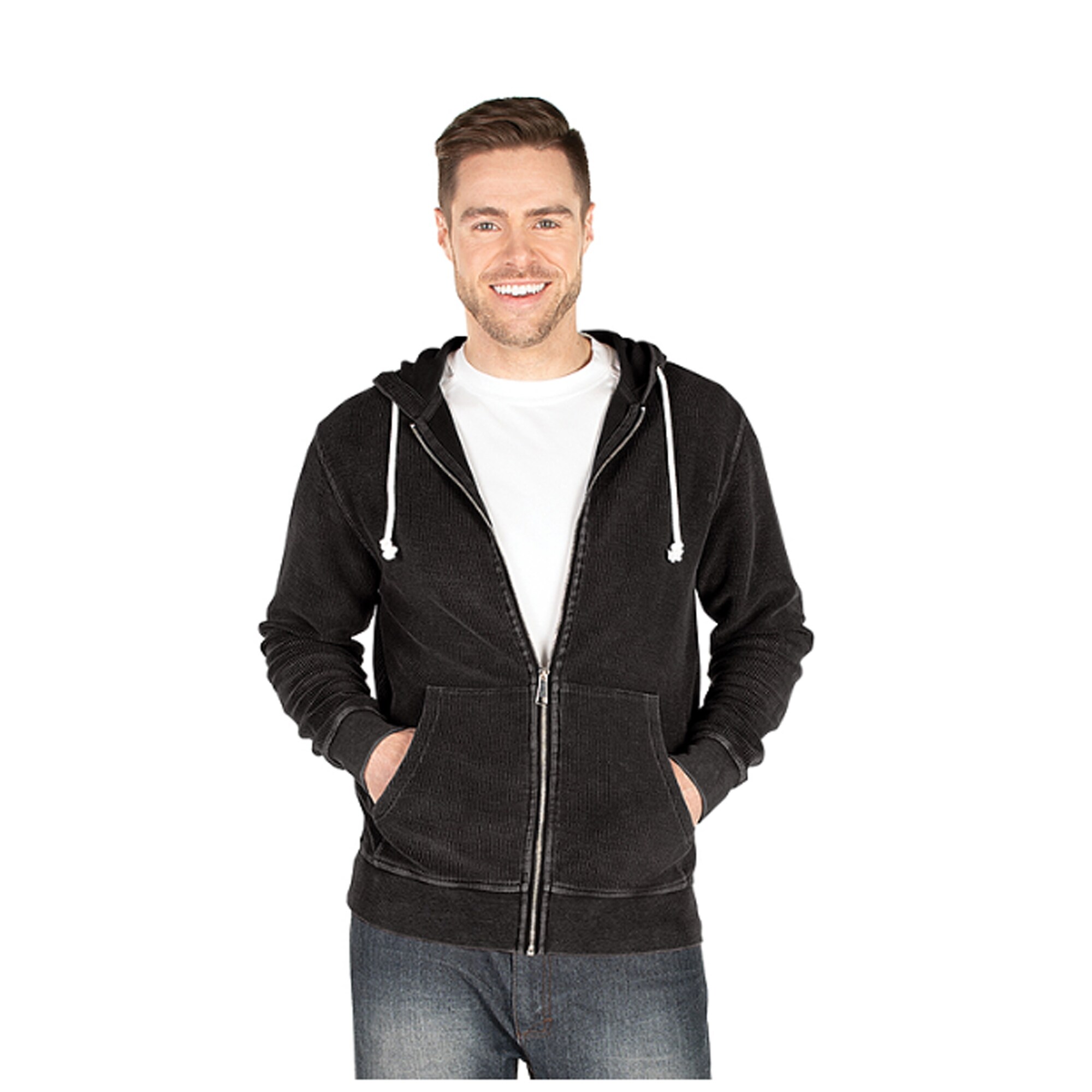 100 percent cotton white hoodie