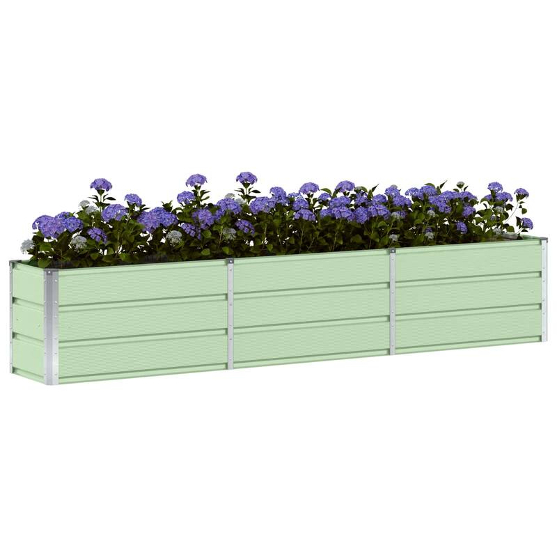 vidaXL Planter in Steel - 39.37 x 15.75 x 17.72"