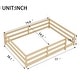 preview thumbnail 64 of 70, Full Size Montessori Floor Bed with Safety Fence, Solid Pine Wood Frame, Kids Low-Profile Bed for Boys and Girls, Easy Assembly