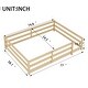 preview thumbnail 16 of 34, Sturdy Structure Wood Floor Bed with Guardrail and Fence for Kids, Montessori Bed Full Size