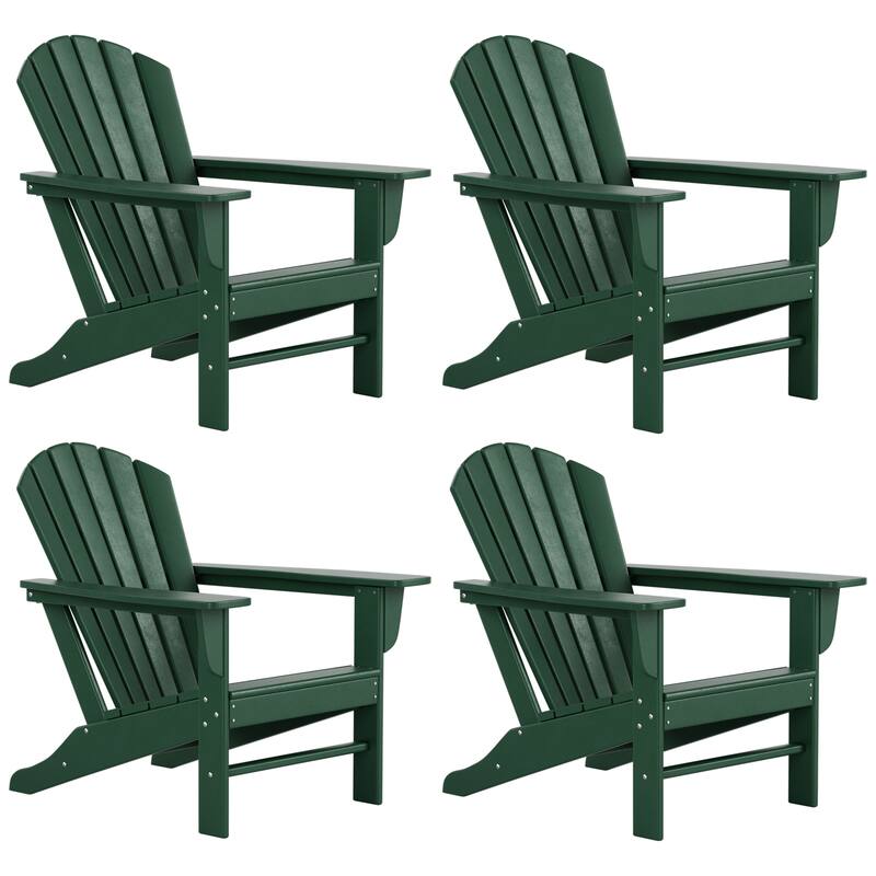 Altura Outdoor Eco-Friendly All Weather Poly Adirondack Chair (Set of 4)