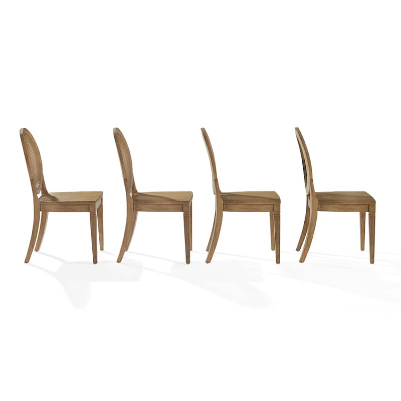 Crosley Katia 4-Piece Cane-Back Dining Chair Set