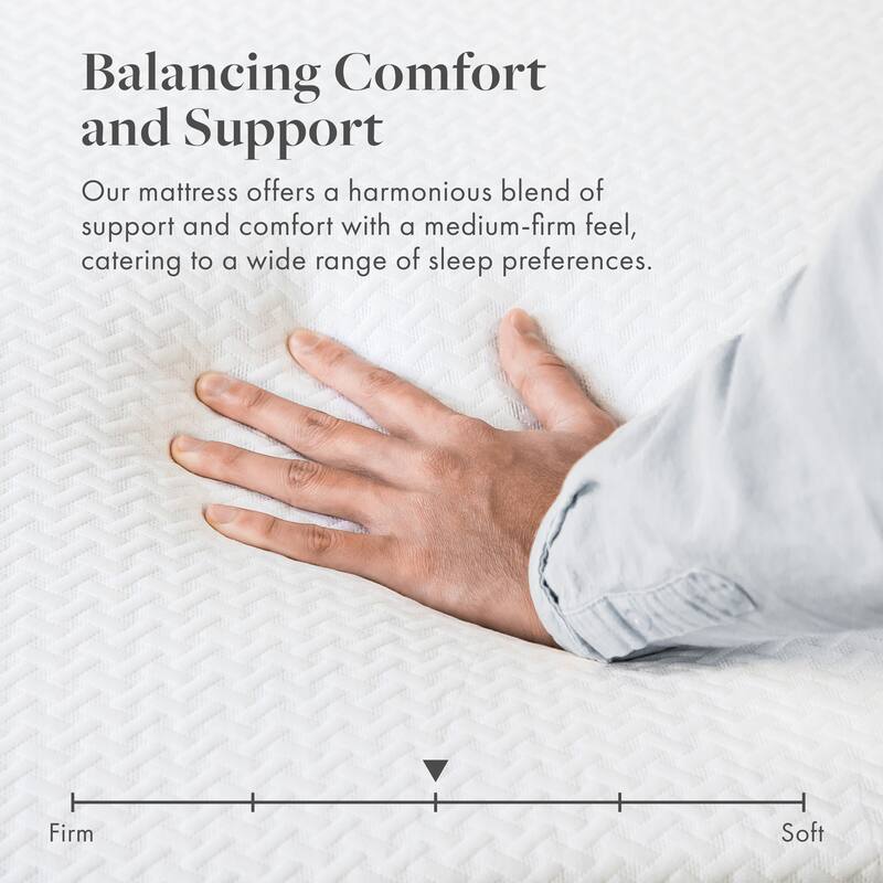 SoftNest Airess Collection 6-inch Bamboo Charcoal-Infused Memory Foam Mattress