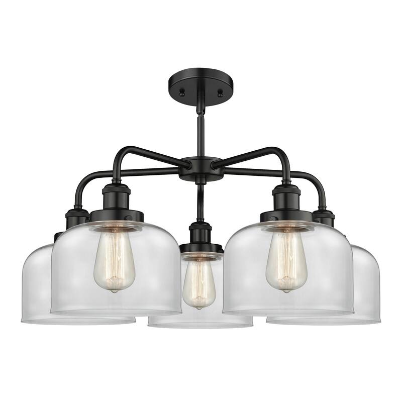Innovations Lighting Bell - 5 Light 26" Stem Hung Chandelier