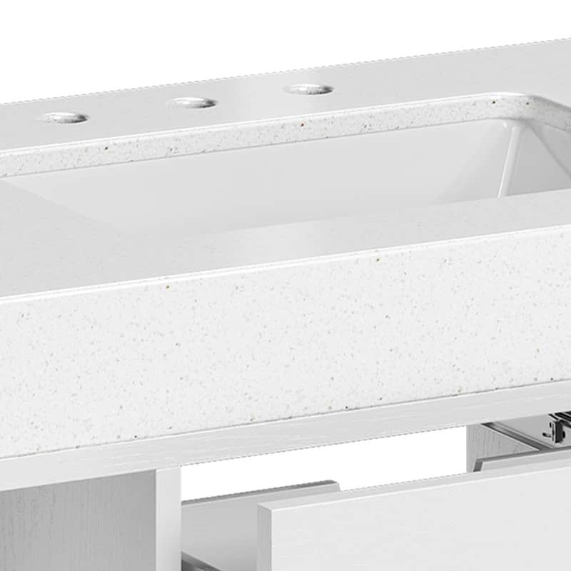 Moasis 40" Floating Bathroom Vanity with 2 Drawer and 2 Cabinet