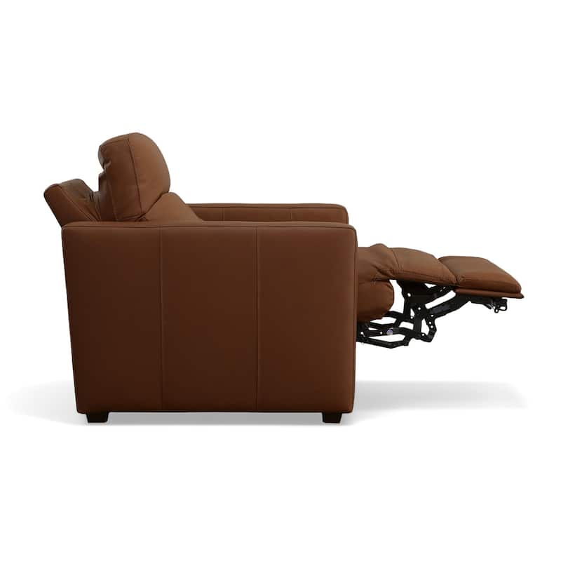 Broadway Leather Power Recliner with Power Headrest by Flexsteel