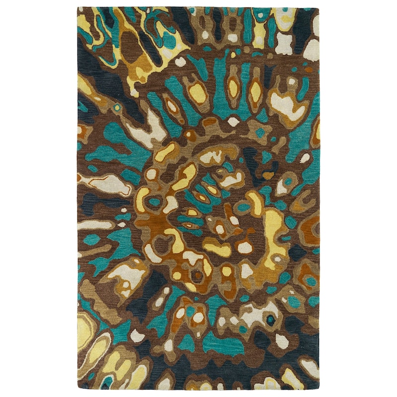 Kaleen Brushstrokes - 9'6" x 13' - Chocolate