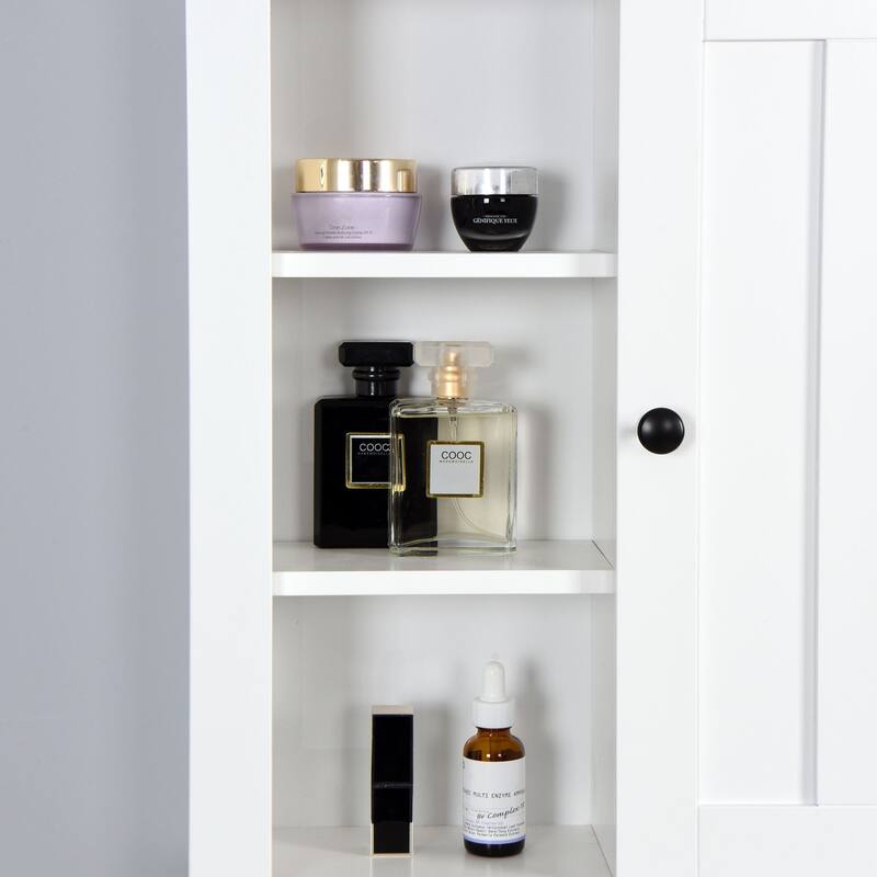 Bathroom Medicine Cabinet with Adjustable Shelf for Over Toilet Storage, Waterproof MDF Construction, Easy Assembly