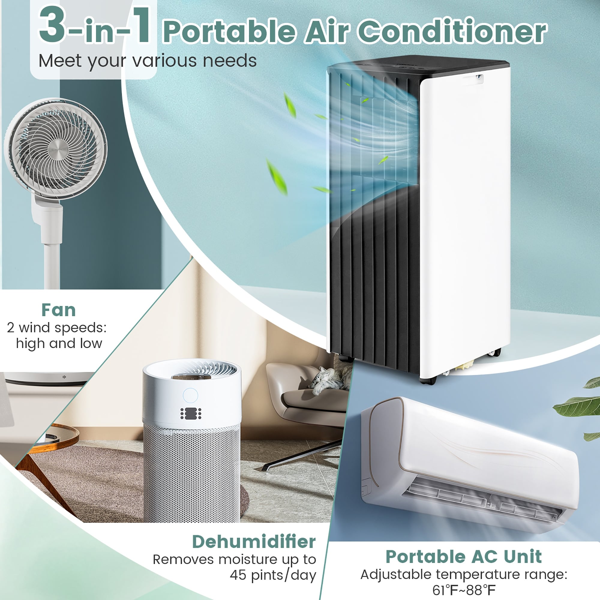 gymax 3 in 1 air conditioner