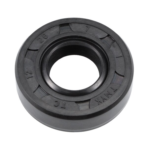 Oil Seal, TC 12mm x 26mm x 7mm, Nitrile Rubber Cover Double Lip - 12mmx26mmx7mm