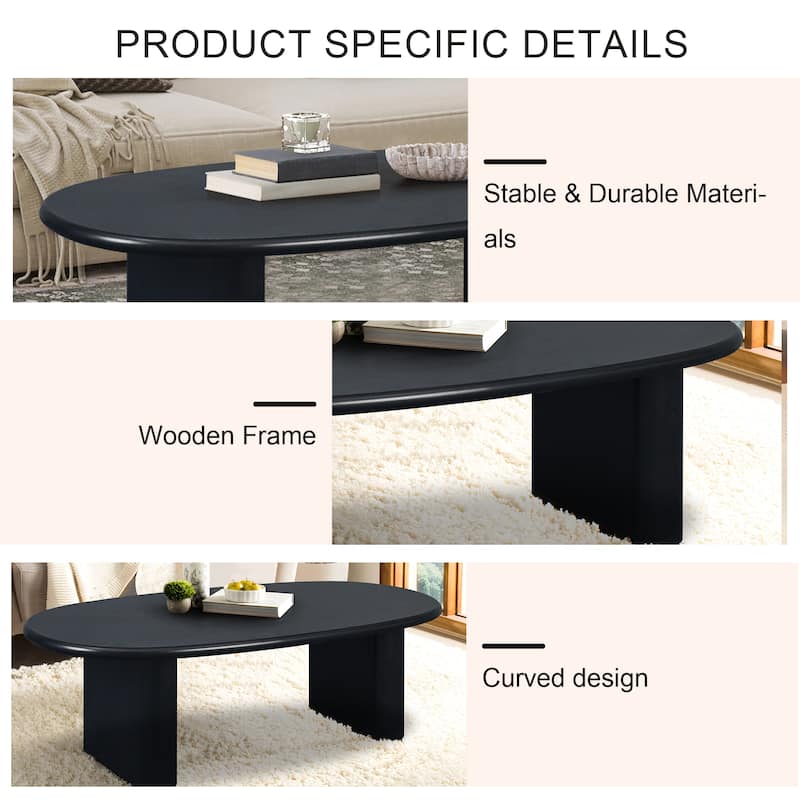 51"Tapered Tabletop Coffee Table