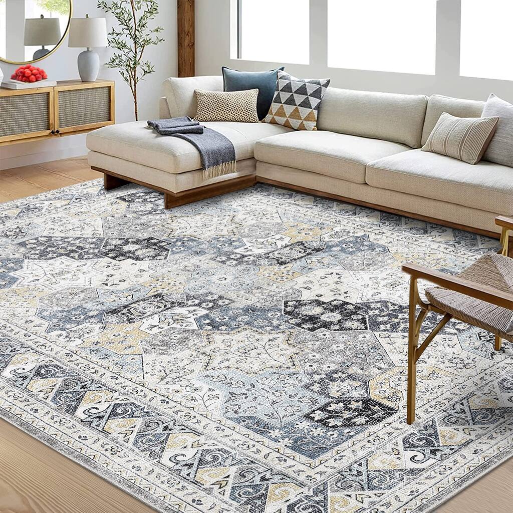 Washable Rugs Boho Vintage Bedroom Non Slip