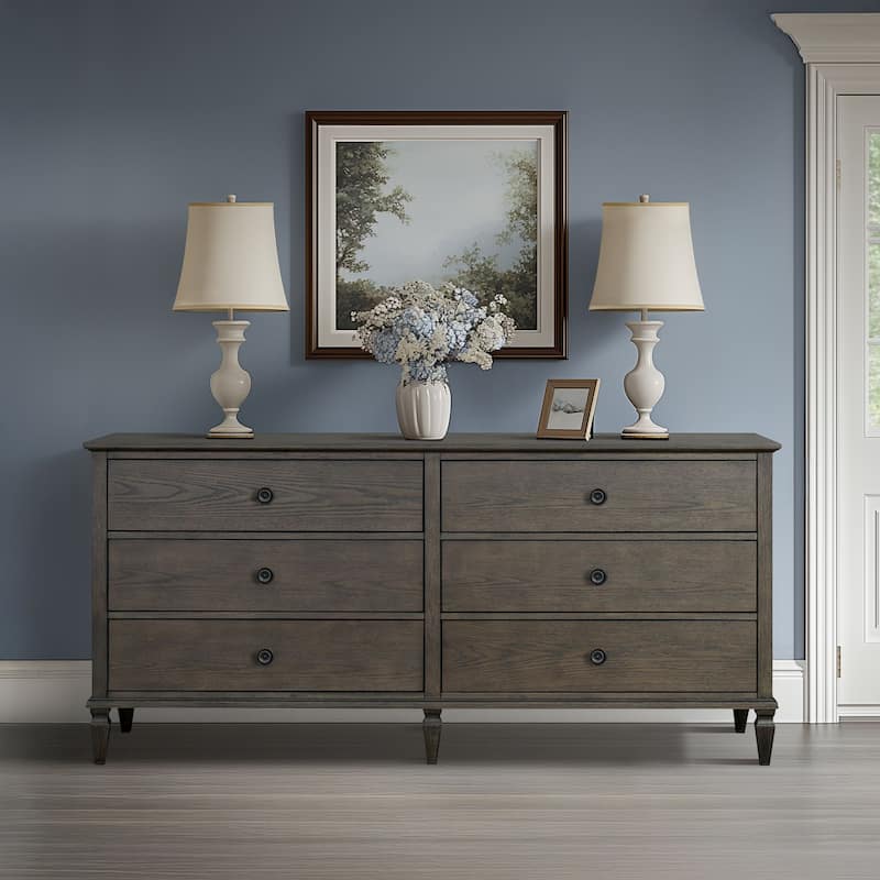 Madison Park Signature Victoria 6-drawer wood dresser (70")