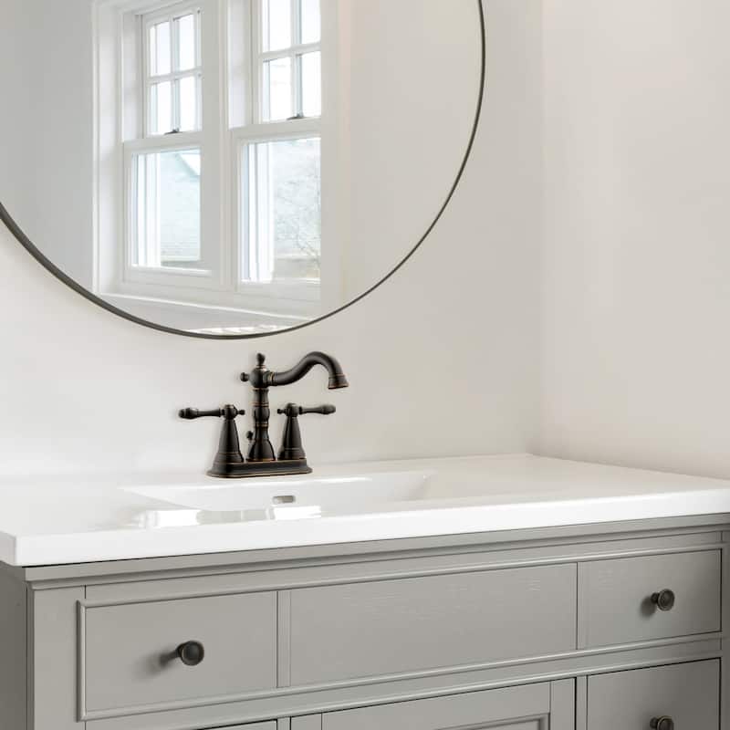 Design House 1.5 GPM Centerset Bathroom Faucet - Includes Metal Pop-Up