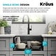 preview thumbnail 119 of 144, KRAUS Kore Workstation Undermount Stainless Steel Kitchen Sink