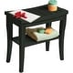 preview thumbnail 23 of 27, Bamboo Shower Bench Spa Stool - Wood 2-Tier Seat, Foot Rest Shaving Stool with Non-Slip Feet + Storage Shelf