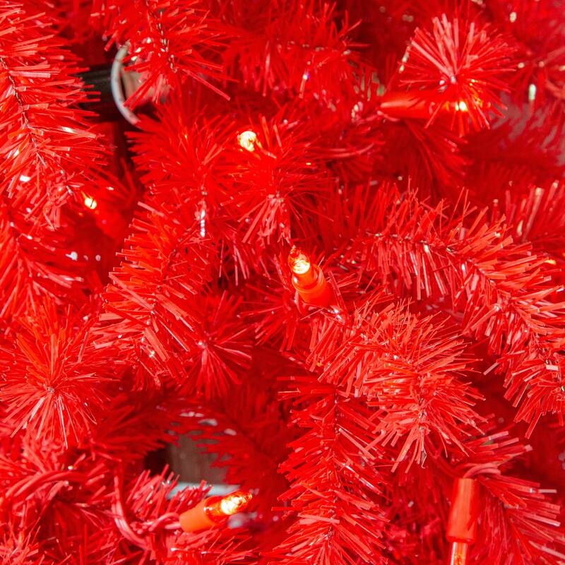 Festive 7 Foot Santa Hat Christmas Tree with Dual Color LED Lights