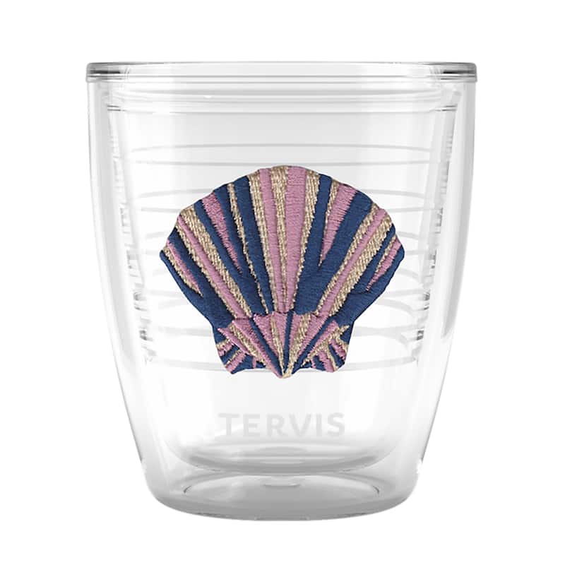 Tervis Beachcomber Collection Scallop Shell Made in USA Double Walled Insulated Travel Tumbler, Scallop Shell - 12oz - 12oz