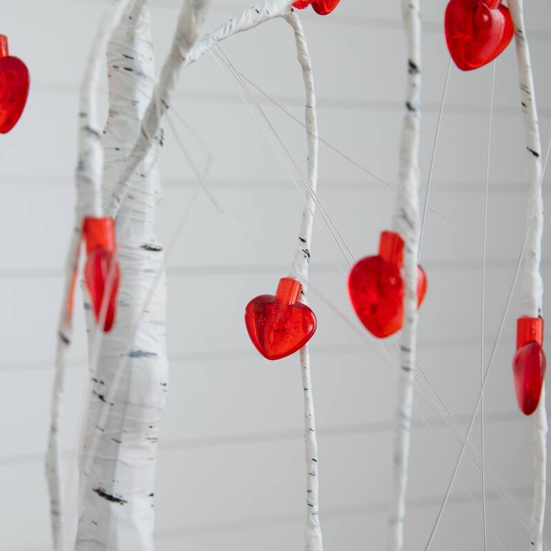 2-ft Pre-Lit Valentine's Day Willow Tree with 24 Heart Shaped Lights