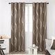 preview thumbnail 17 of 112, Deconovo Silver Wave 52 Width Curtain Panel Pair (2 Panel) W52"x L54" - Khaki