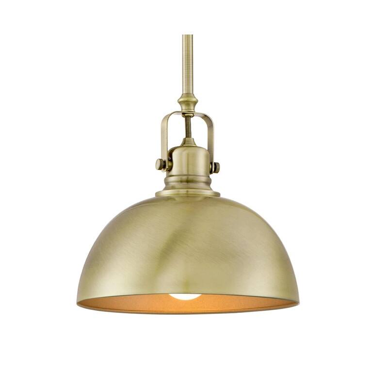 9” Hangable lights antique brass pendant light metal kitchen pendant - 9"