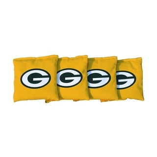 Green Bay Packers NFL Football Yellow Cornhole Bags