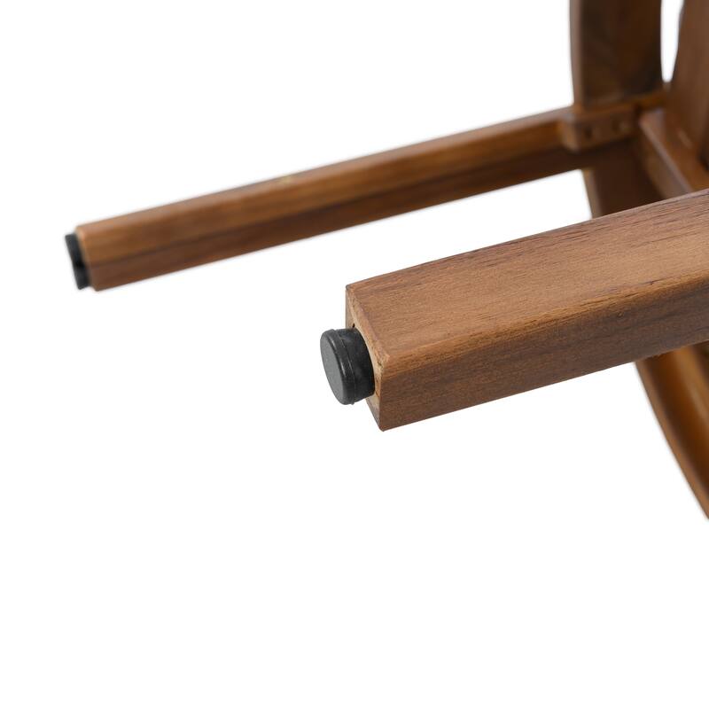 Christopher Knight Home - Raventon Outdoor Acacia Wood Extendable 7-Piece Patio Dining Set with Cushioned Chairs