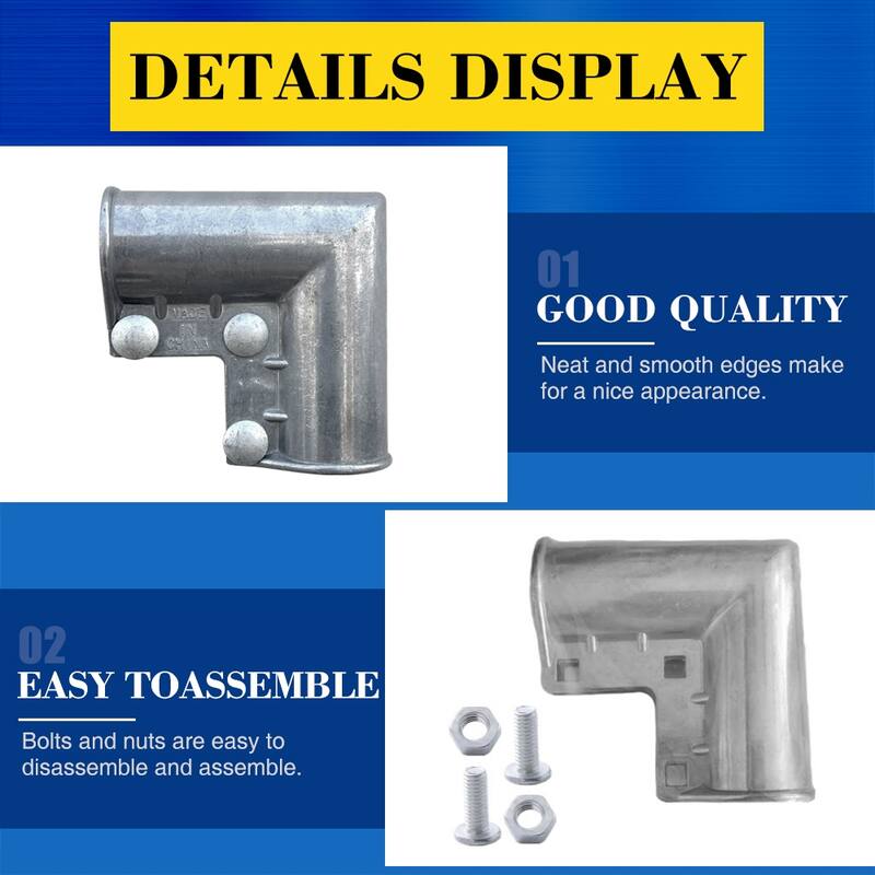 3- 3/4 in. Crooked net gatepost Head connection，Set 4 - 4 pack