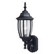 preview thumbnail 8 of 11, Rogers Park Aluminum 6.25-in. W 1 Light Motion Sensor Dusk to Dawn Outdoor Wall Lantern Clear Glass