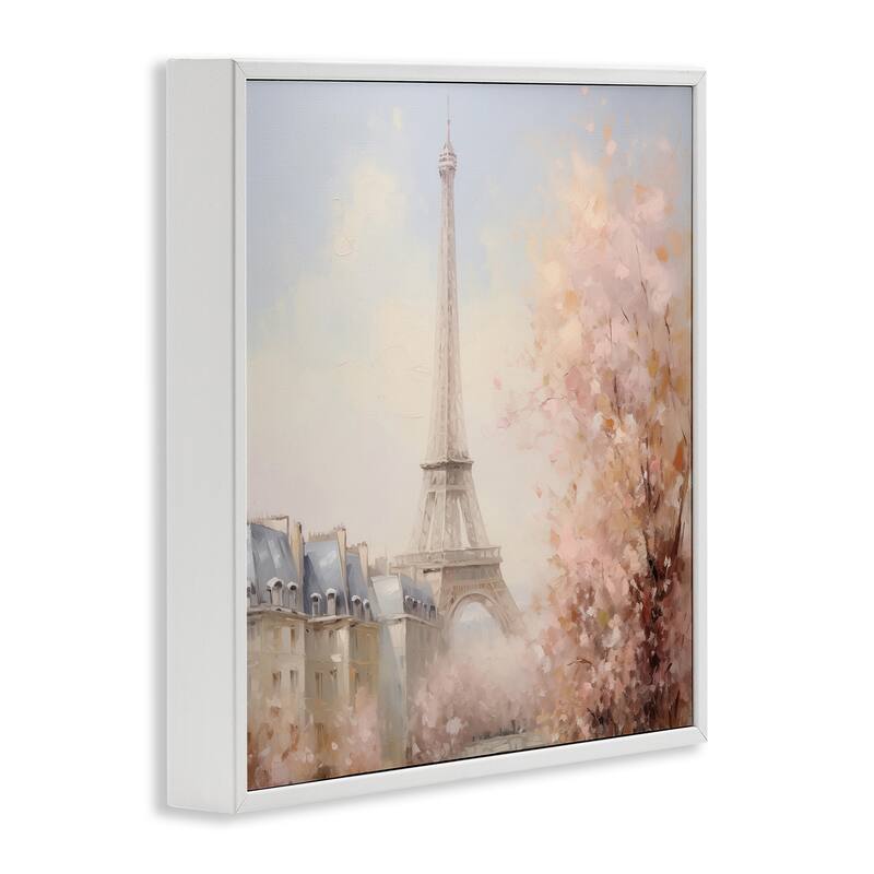 Stupell Parisian Eiffel Tower Cityscape Framed Giclee Art Design By Arlington Prints