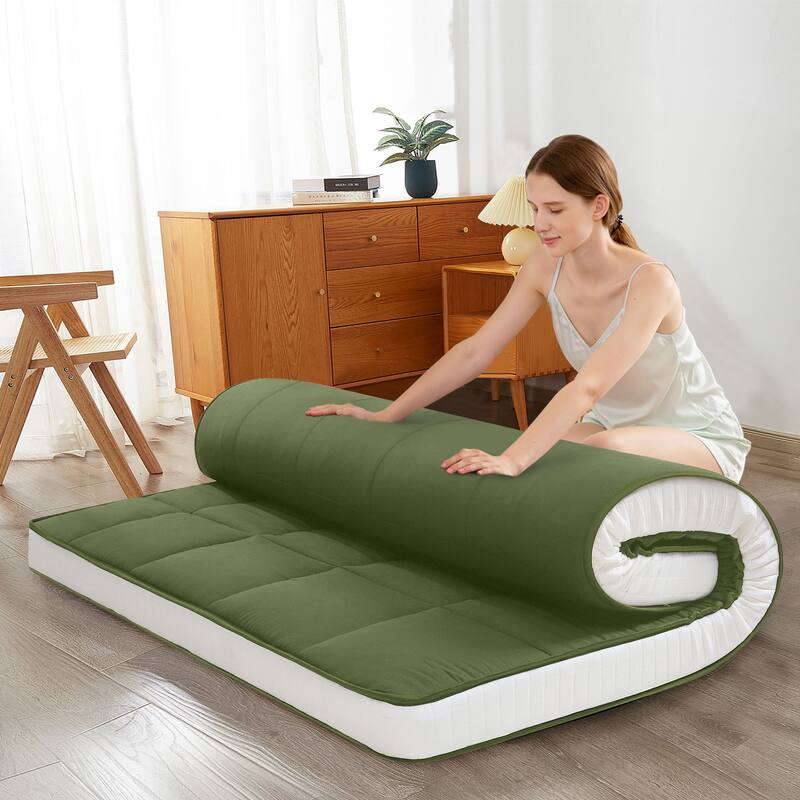 6-IN Thick Floor Futon Mattress,Topper Mattress Pad