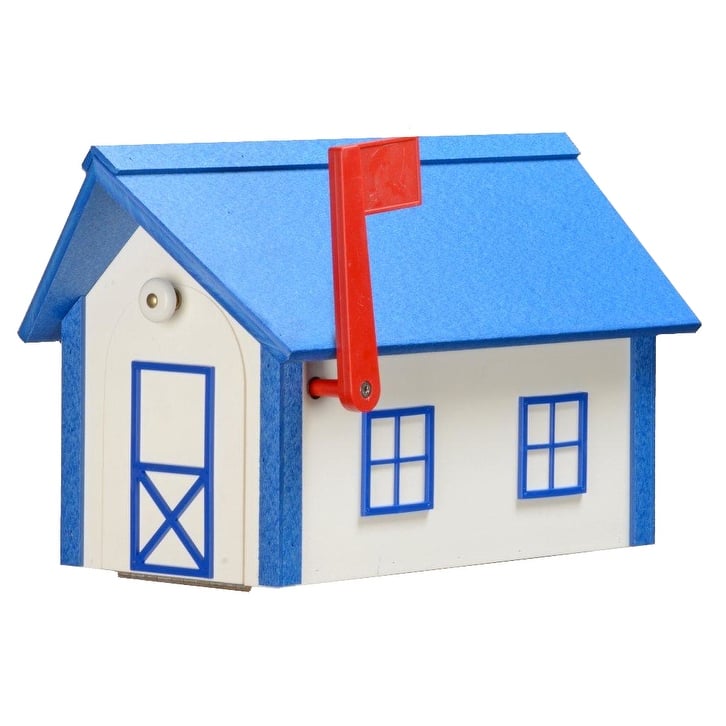 Standard Poly Mailbox with Poly Roof
