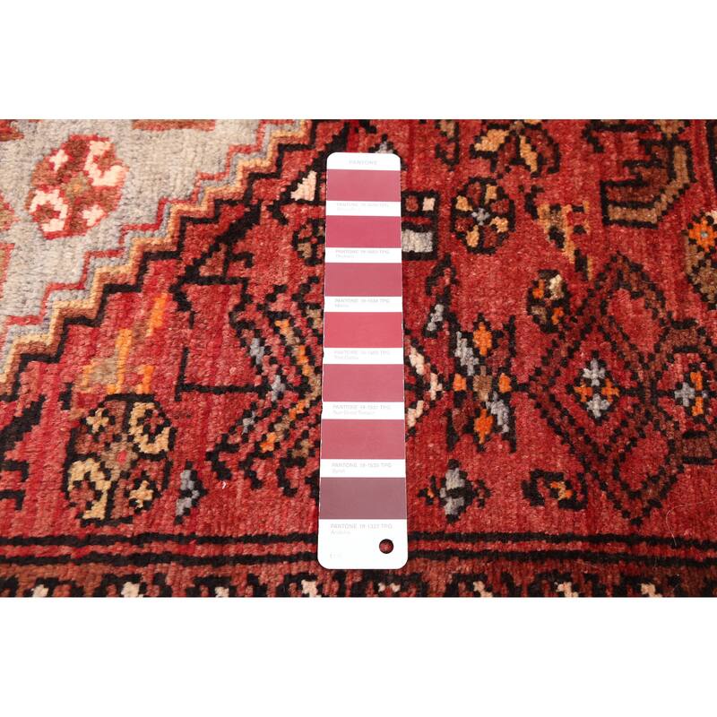 ECARPETGALLERY Hand-knotted Andelz Red Wool Rug - 3'6 x 6'9