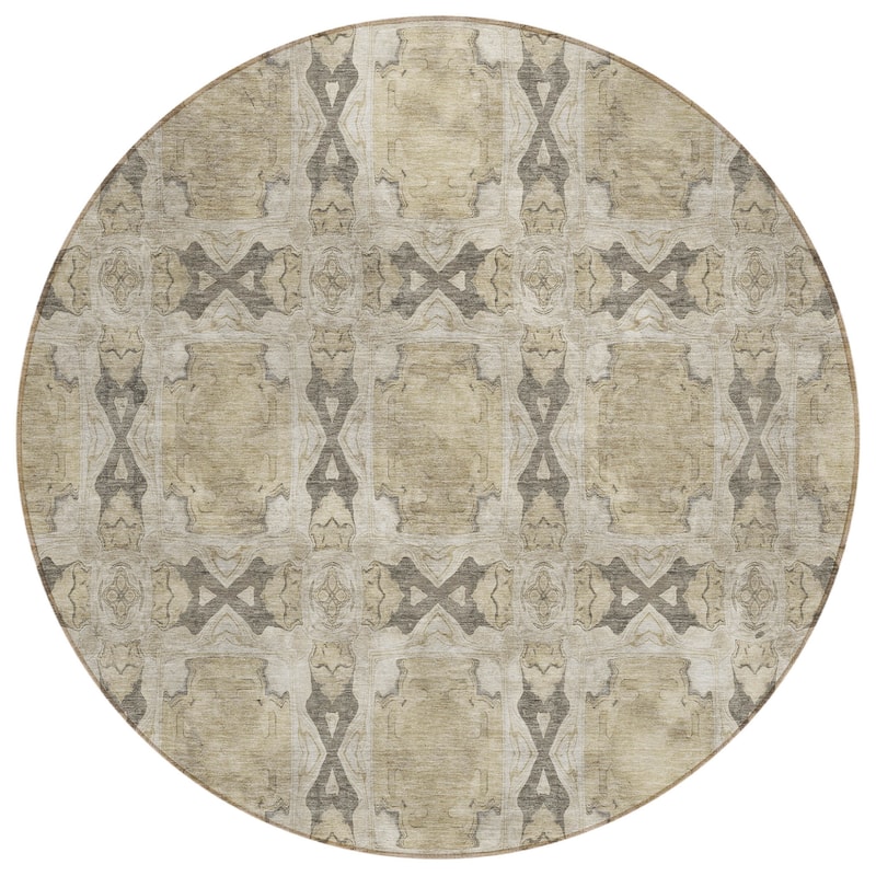 Pax Graceful Floral Weather Resistant Blended Style Runner Outdoor Rug