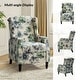 preview thumbnail 27 of 63, HULALA HOME Damaris Mid-Century Modern Manual Pushback Recliner with Wingback Design Set of 2
