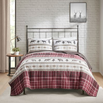 Woolrich Winter Valley Oversized 3 PC Microfiber Quilt Set