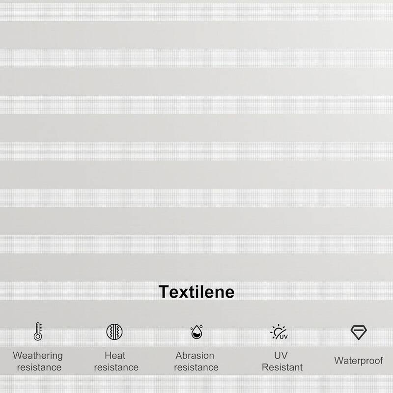 PURPLE LEAF Grey Louvered Pergola Accessories Roller Blinds, Strip Light and Shutter Wall(Pergola Not Included)