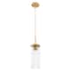 Option Brushed Brass / Clear Shade