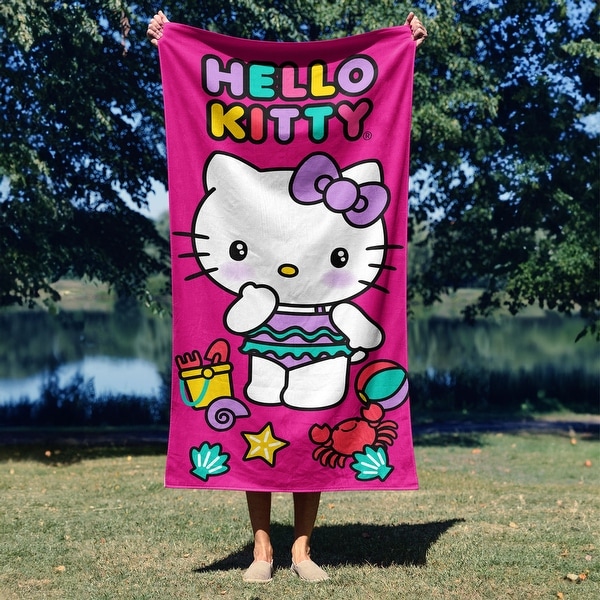 Sanrio Hello Kitty Microfiber Beach Towel - Bed Bath & Beyond
