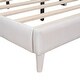 preview thumbnail 16 of 16, Full Size Velvet Upholstered Bed w/ Cloud-Shape Headboard for Kids