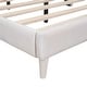 preview thumbnail 19 of 34, Velvet Upholstered Bed with Cloud-Shape Headboard, Wood Platform Bed Frame for Boys Girls Easy Assembly, No Box Spring Needed