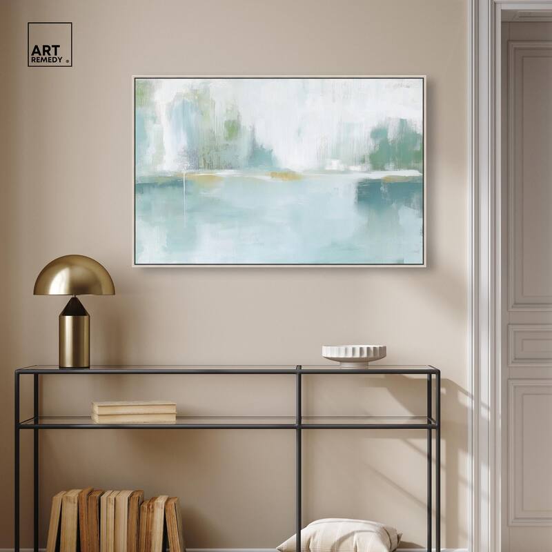 Mirrored Aqua Dream I Canvas by Art Remedy