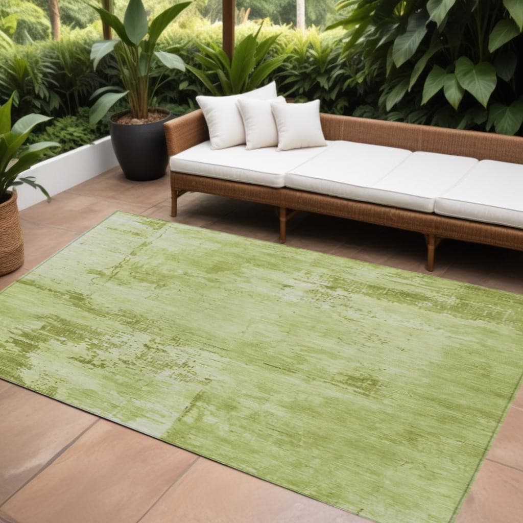 HomeRoots Abstract Transitional Rectangle Outdoor Rug